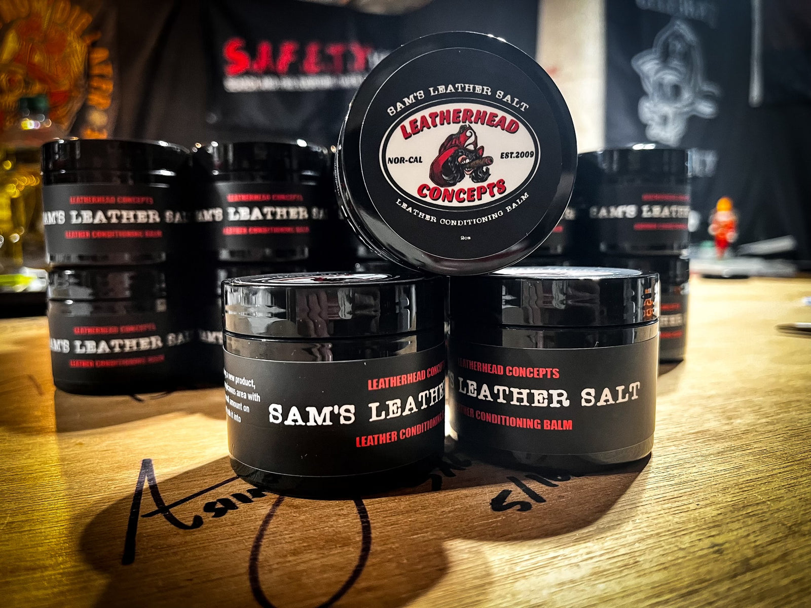 Sam’s leather salt - leather conditioner by Stache Salt