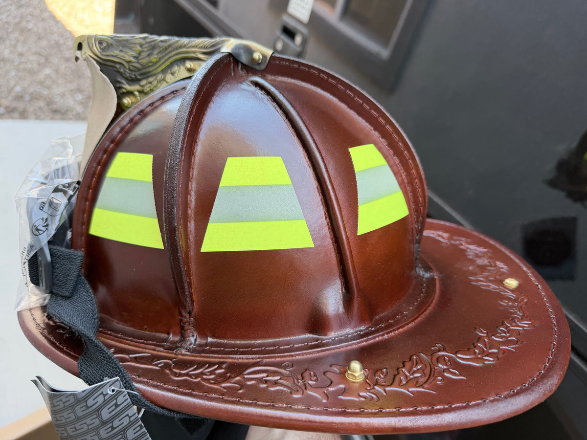 NATURAL FINISH INSTOCK NON MILLER Phenix TL-2 Traditional Leather Helmet