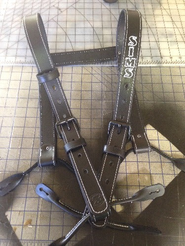 Custom Leather Suspenders