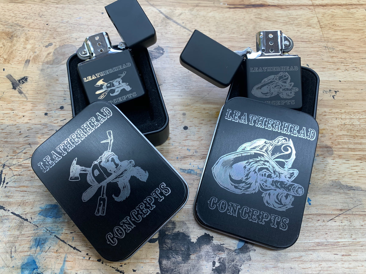 Leatherhead Concepts Flip Top Lighter with customized Tin