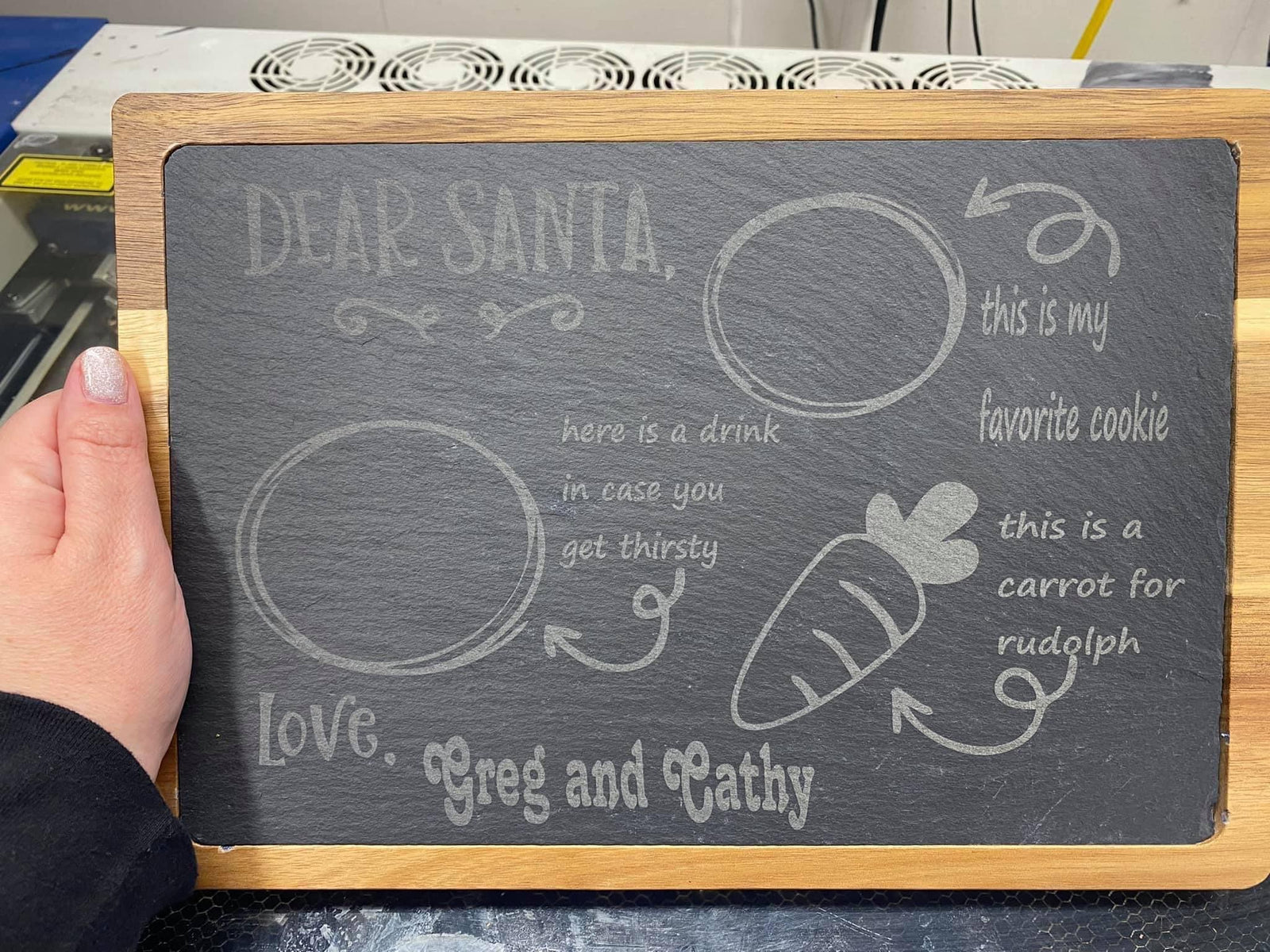 Santa Cookie board